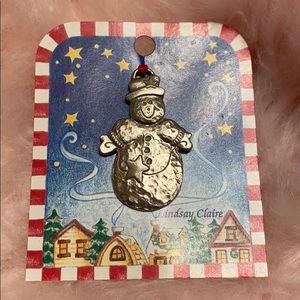 Lindsey Claire fine Pewter Christmas Ornament